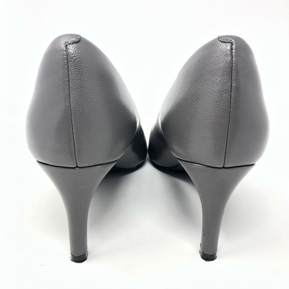 Cole Haan Grey Leather Low Heel Pump - Picture 6 of 8